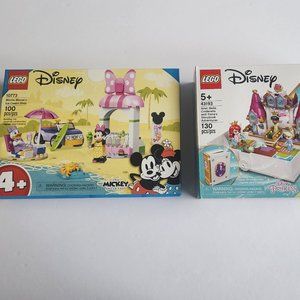 *NEW* LEGO Disney 2 Sets - 10773 Minnie, 43193 Ariel, Belle, Cinderella & Tiana